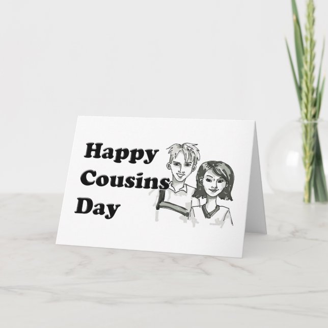 Happy  Cousins Day Card (Front)