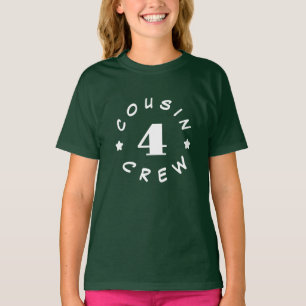 Happy cousin's day cousin crew Personalised number T-Shirt