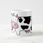 Happy Cow Large Coffee Mug<br><div class="desc">Cute happy cow :) Great gift idea that will surely make everyone happy.</div>