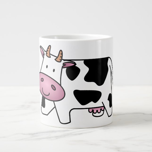 Happy Cow Large Coffee Mug (Front)