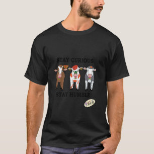 Happy Cows, Cute Cows, Fun Cows Stay Curious, Stay T-Shirt