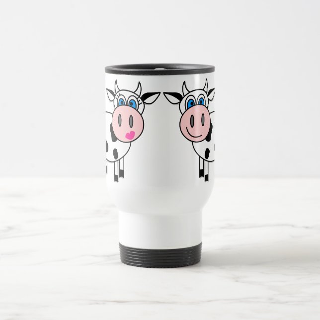 Happy Cows In Love Travel Mug (Center)