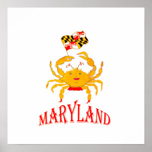 Happy crab baby T-shirt Throw Pillow Poster