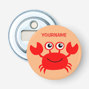 Happy Crab custom bottle opener
