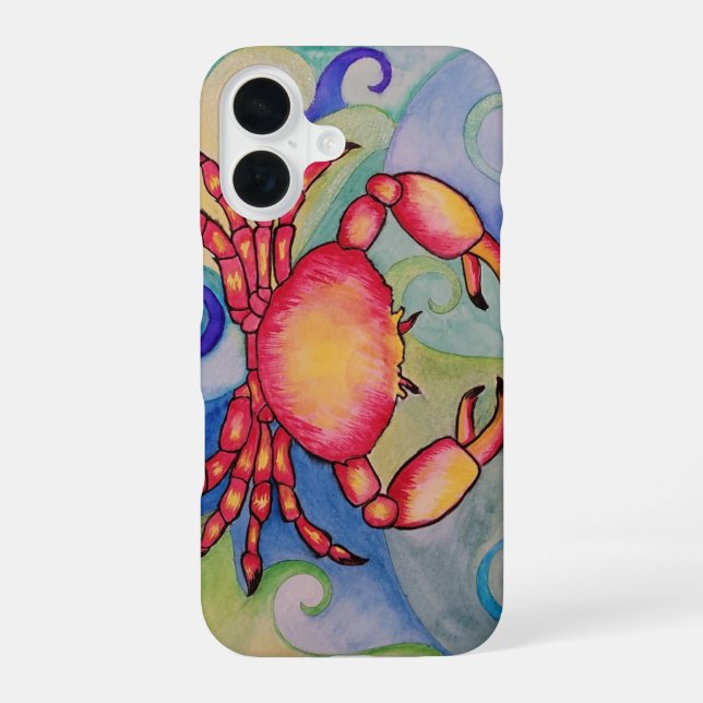 Happy Crab Phone Case (Back)