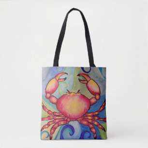 Happy Crab Tote Bag