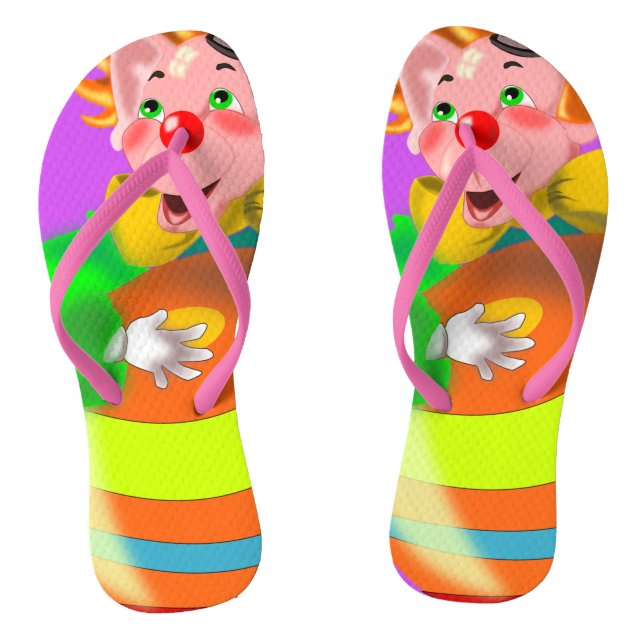 Happy Crazy Clown Jandals (Footbed)