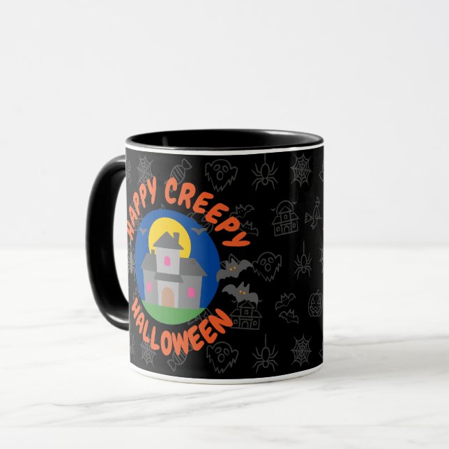 Happy creepy Halloween - Kids Mug (Front Left)