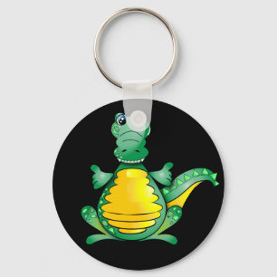 Happy crocodile key ring