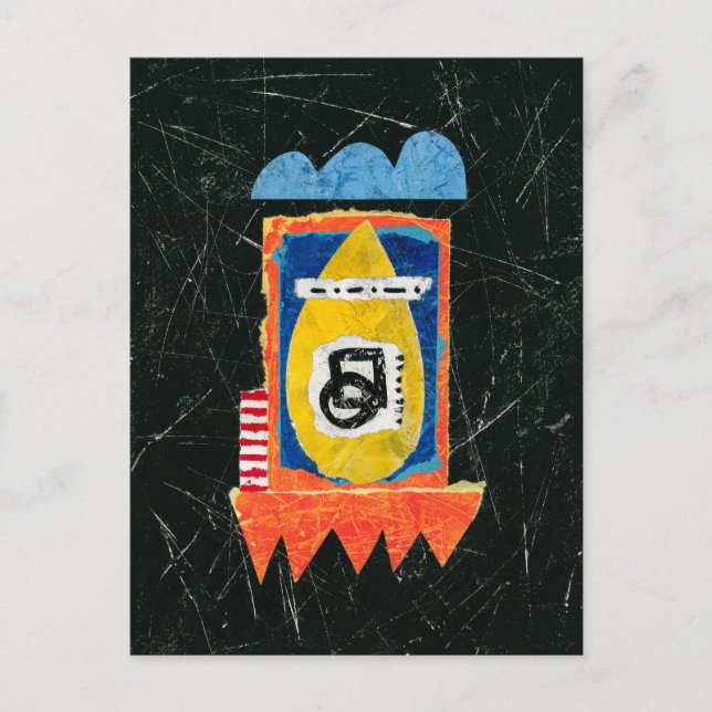 Happy Cry Postcard - Abstract Art (Front)