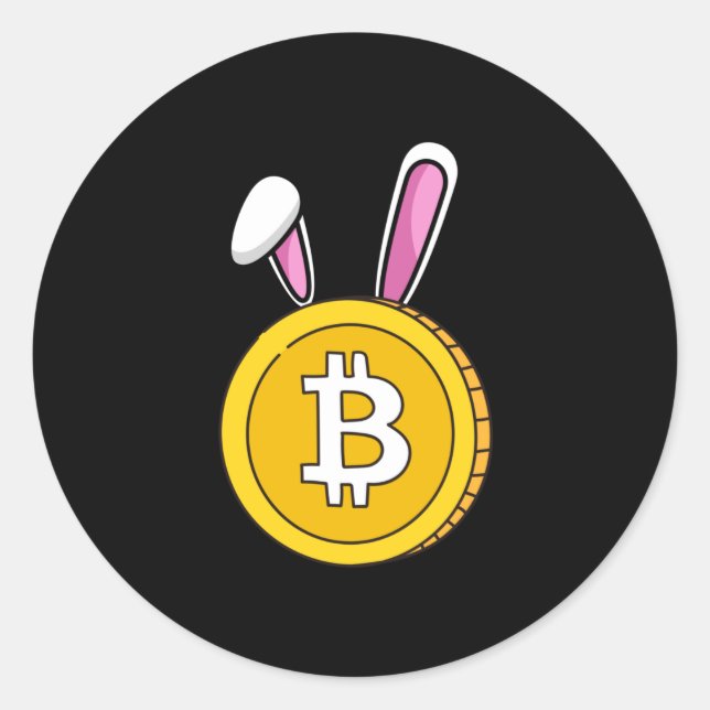 Happy crypto Easter Classic Round Sticker (Front)