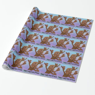 Happy Cuddly Koala Birthday Wrapping Paper