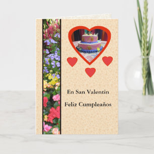 Happy Cumpleaños en Day San Valentin Feboy Card
