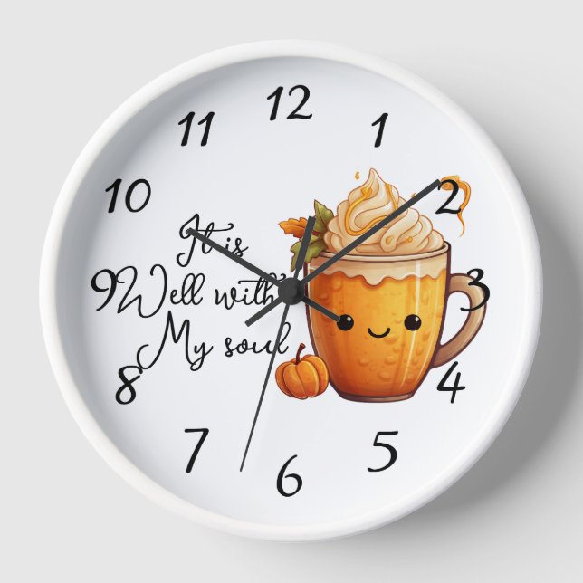 Happy Cup   Clock (Front)