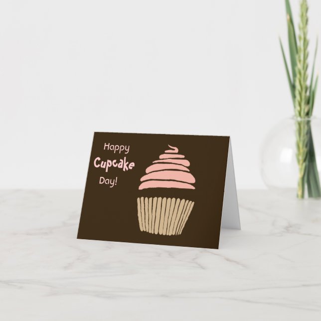 Happy Cupcake Day Birthday Card (Front)