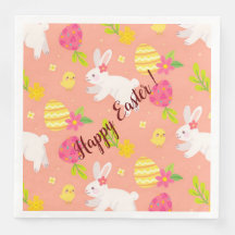 Happy Customise Easter Chicken And Rabbit