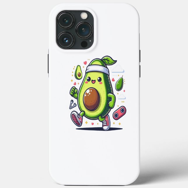 Happy cute avocado Case-Mate iPhone case (Back)