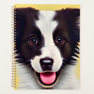 Happy Cute Border Collie Planner