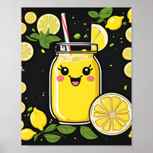 Happy Cute Lemonade Poster