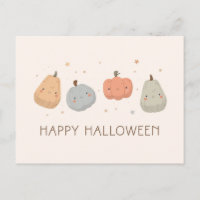 Happy Cute Pumpkin Design Postcard