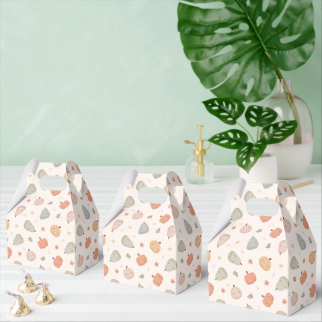 Happy Cute Pumpkin Pattern - Favour Boxes (Multiple)