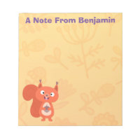 Happy cute red squirrel cartoon illustration