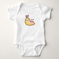 Happy Cute Slug Personalised Text