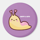 Happy Cute Slug Personalised Text