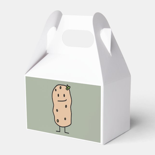 Happy Cute Smiling Potato Favour Box (Front Side)