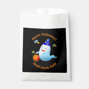 Happy Cute Trick or Treating Halloween Ghost Favour Bags