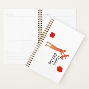 Happy Dad Day Mug – Father & Child Silhouette Gift Planner