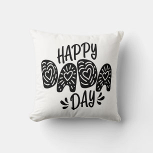 Happy Dada Day Happy Father's Day Throw Pillow