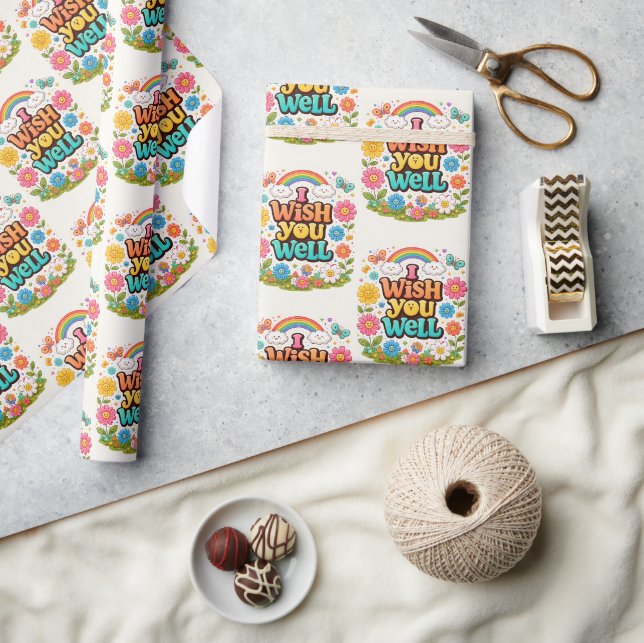 Happy Daisies and Rainbows  Wrapping Paper (Crafts)