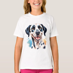 Happy Dalmatian Dog Pet  T-Shirt
