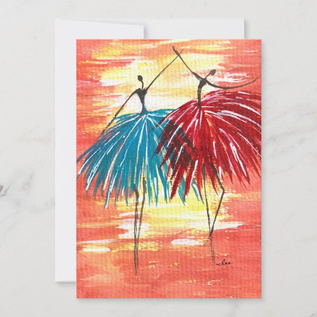 Happy Dance Greeting Card (Front)