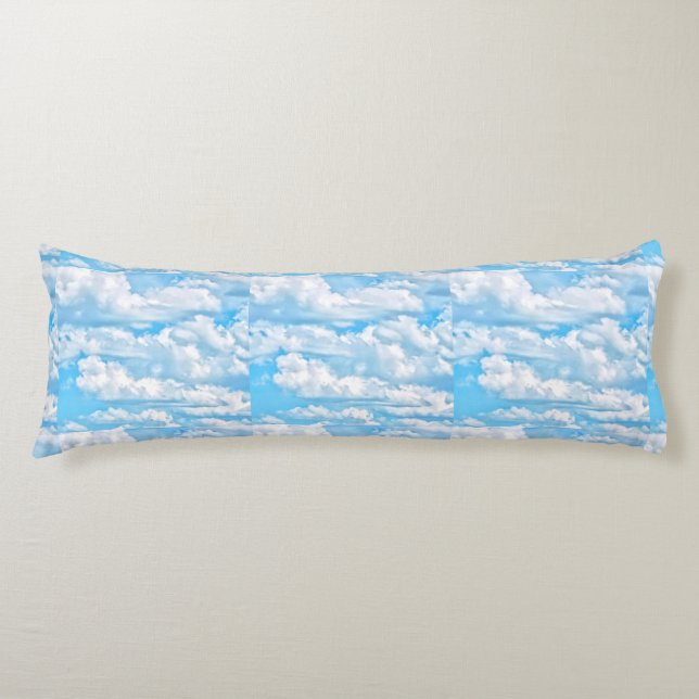 Happy Dancing Sunny Clouds Decor Body Cushion (Front)