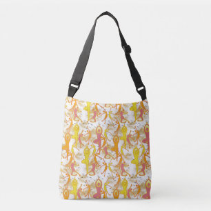 Happy Dancing Yoga Girls Crossbody Bag