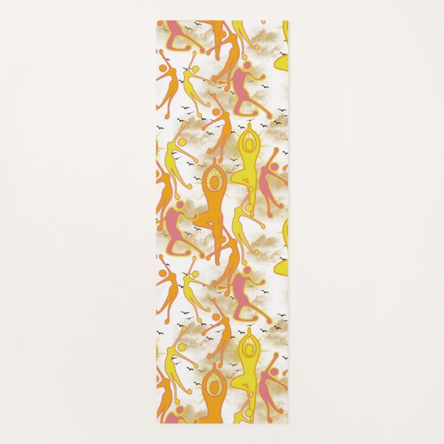 Happy  Dancing Yoga Girls   Mat (Front)