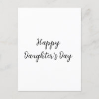 Happy daughters day si.ple minimal add name text t