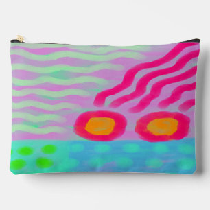 Happy Day Abstract Digital Painting Accessory Pouch