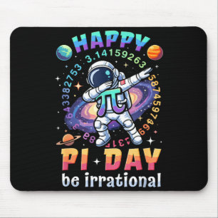 Happy day be irrational math lover teacher kids mouse pad