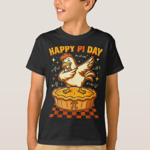 Happy day chicken pot day pie math lover geek 3.14 T-Shirt
