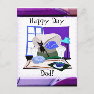 Happy Day Dad Postcard