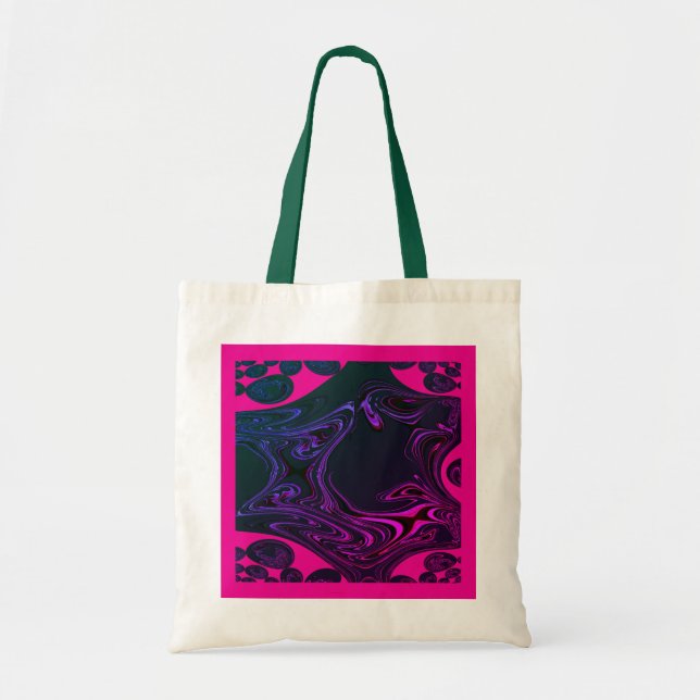 Happy Day Fractal Budget Tote Bag (Front)