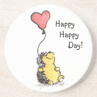 Happy Day Hedgehog Coaster