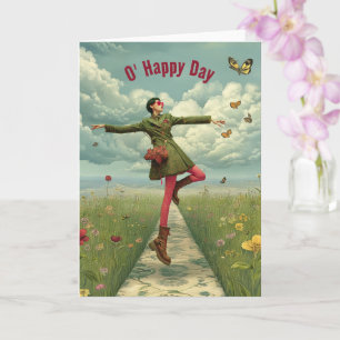 Happy Day Surreal Art Greeting Card