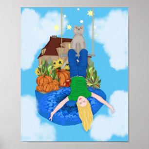 Happy day. Upside down Poster