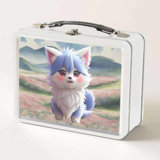 Happy Days Anime Doggy   Metal Lunch Box (Front)