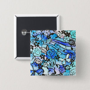 Happy Days are Here Again 15 Cm Square Badge