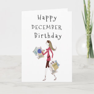 HAPPY ***DECEMBER*** BIRTHDAY FOR **HER** CARD